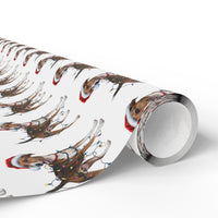 Load image into Gallery viewer, Smooth Fox Terrier Christmas Lights Wrapping Paper