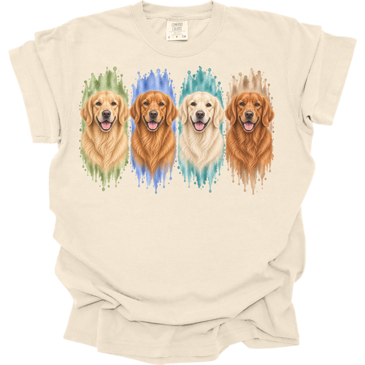 Golden Retriever Shirt, Light Dark Red English Cream Golden Dog Mom Gift