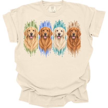 Golden Retriever Shirt, Light Dark Red English Cream Golden Dog Mom Gift