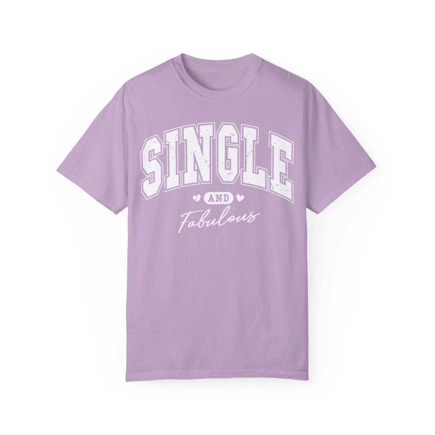 Valentine's Single and Fabulous Unisex T-shirt, Custom Colors, Gift for Singles, Unique Valentine's Day Tee, Couples Anti-Valentine Shirt