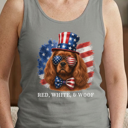 Patriotic Ruby Cavalier Tank Top