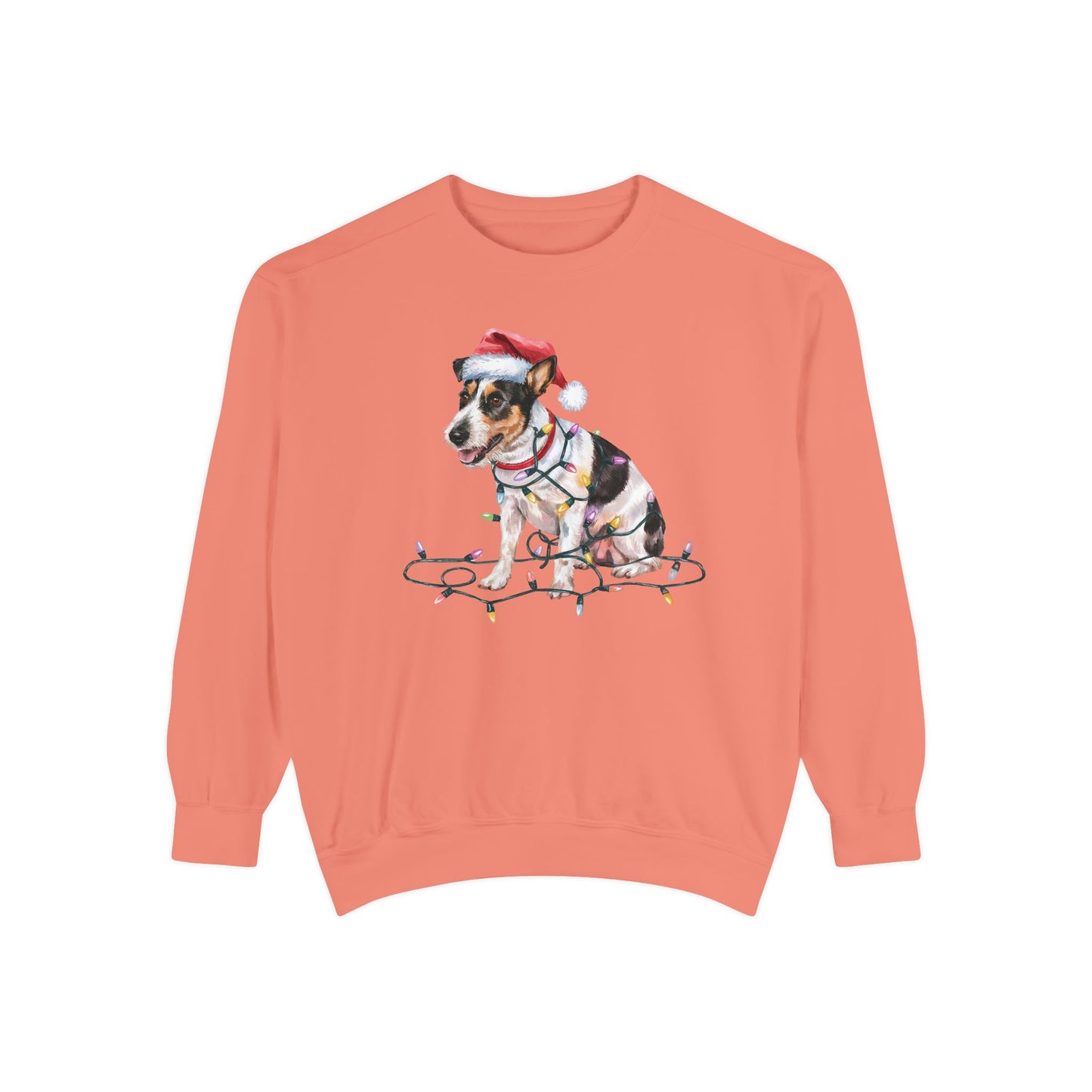 Christmas Rat Terrier Sweatshirt, Christmas Lights Dog Sweatshirt, Christmas Dog Sweatshirt, Rat Terrier Mom Sweatshirt, Gift for Dog Lover