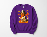 Load image into Gallery viewer, Springer Spaniel Fall Sweatshirt, Cozy Autumn Dog Shirt, Black Dog Lover Gift, Cute Dog Autumn Apparel, Seasonal Puppy Outfit
