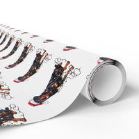 Load image into Gallery viewer, Rottweiler Christmas Lights Wrapping Paper
