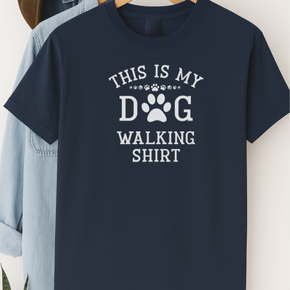 This Is My Dog Walking Shirt – Funny Paw Print T-Shirt for Dog Lovers & Pet Parents