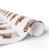 Load image into Gallery viewer, Akita Christmas Lights Wrapping Paper
