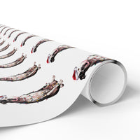 Load image into Gallery viewer, American Bulldog Christmas Lights Wrapping Paper
