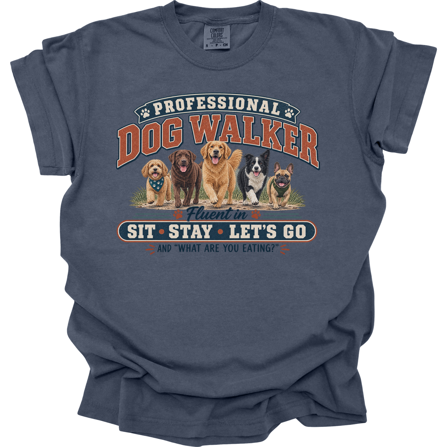 Dog Walker Shirt, Professional Dog Walker Tee, Funny Pet Sitter Gift, Dog Walking Shirt