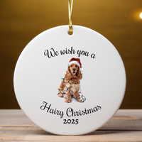 Load image into Gallery viewer, Cocker Spaniel Ornament, Personalized Christmas Keepsake
