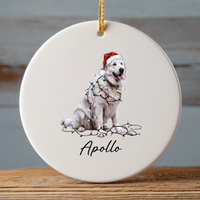 Load image into Gallery viewer, Personalized Great Pyrenees Ornament, Custom Dog Lover Gift
