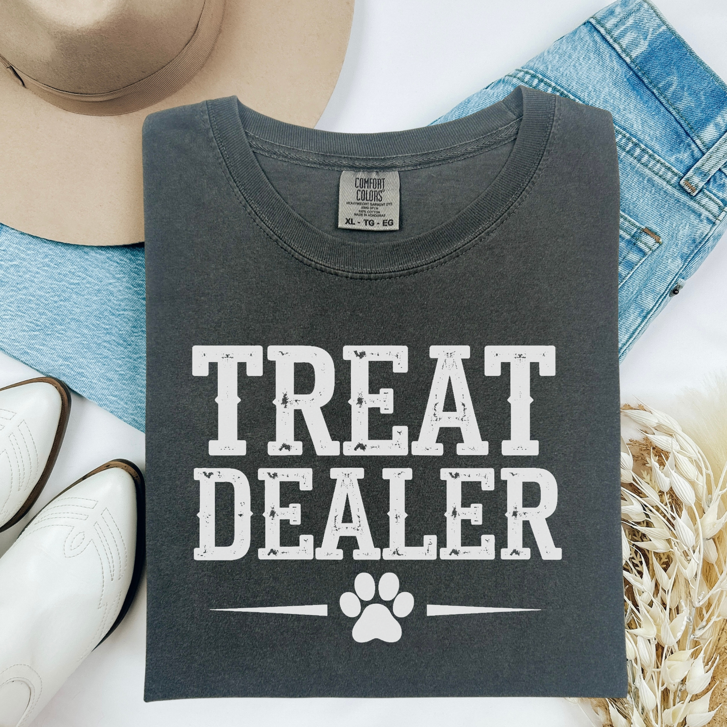 Treat Dealer Dog Lover Shirt, Funny Pet Owner T-Shirt for Dog Moms Dads, Cute Gift for Dog Trainers and Dog Sitters