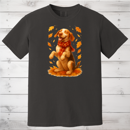 Bracco Italiano Fall Shirt, Autumn Dog Sweatshirt, Dog Lover Gift, Cozy Pet Apparel, Bracco in Leaves, Gift for Pet Lovers