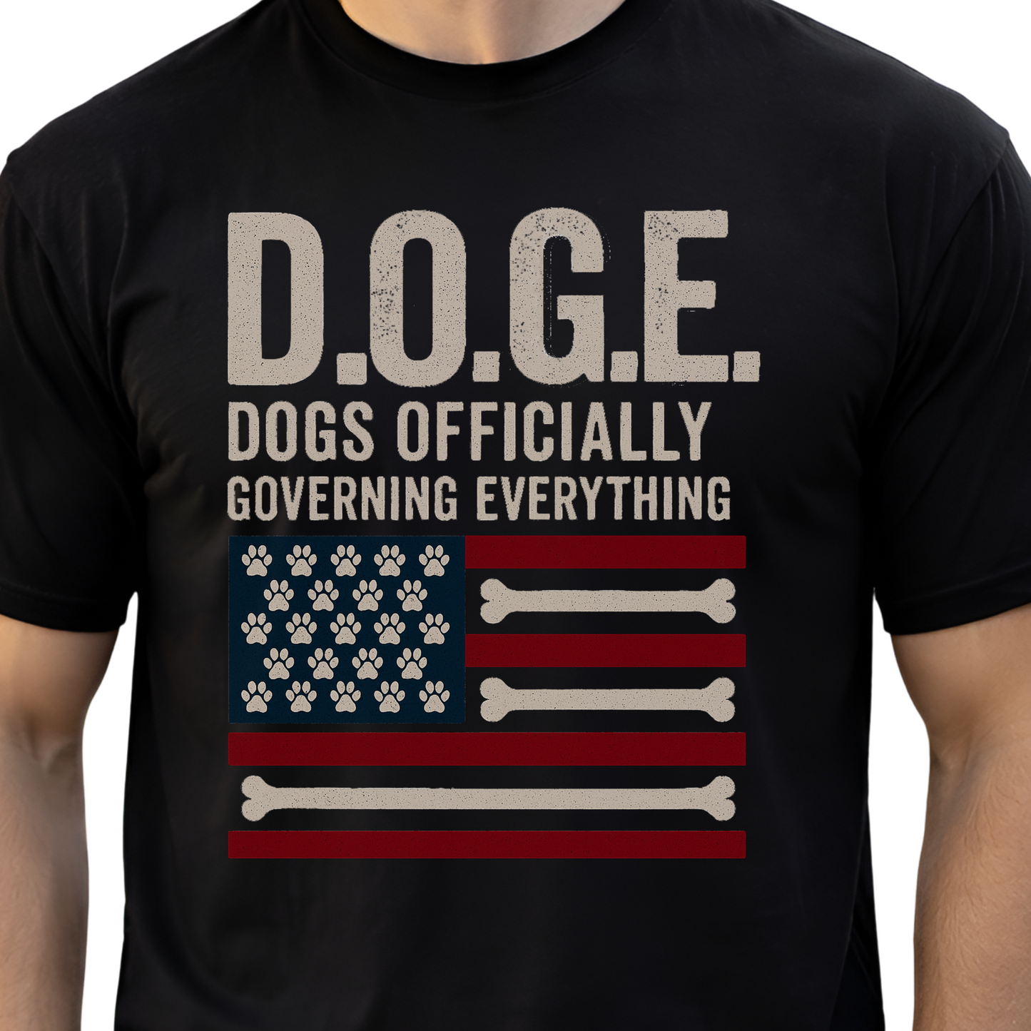 D.O.G.E. Shirt, Dogs Officially Governing Everything Tee, Funny Patriotic Dog Lover Gift