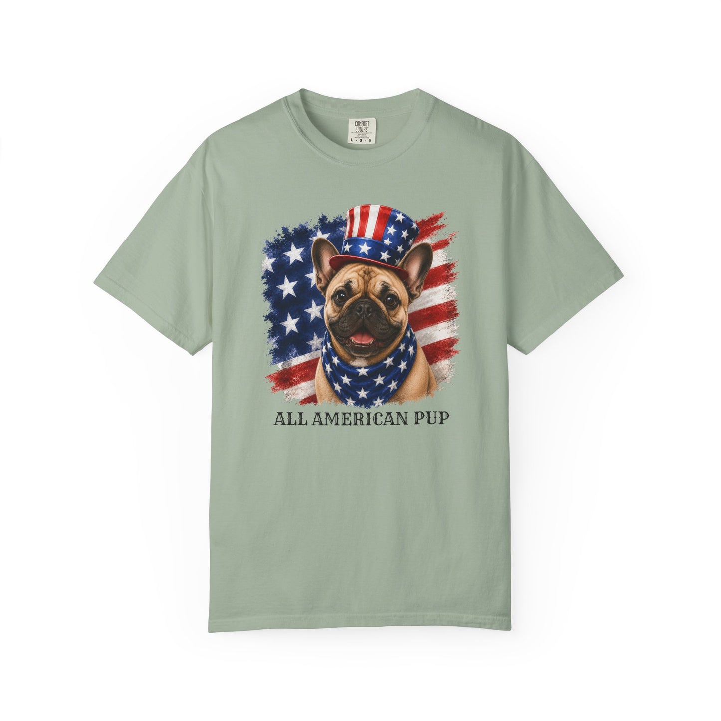 Patriotic French Bulldog All American Pup Shirt