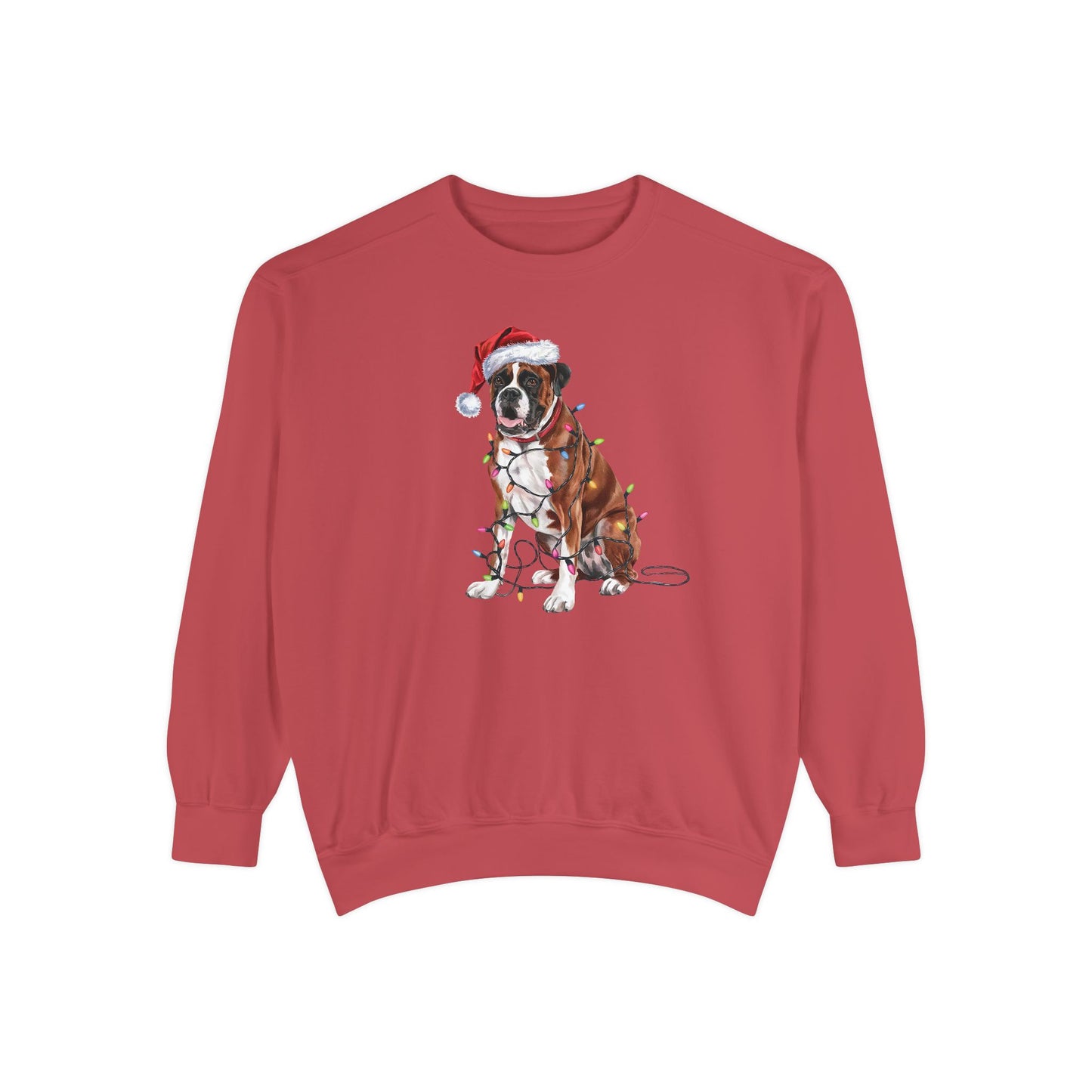 Christmas Boxer Sweatshirt, Christmas Lights Dog Sweatshirt, Christmas Dog, Boxer Mom Sweatshirt, Gift for Dog Lover, Boxer