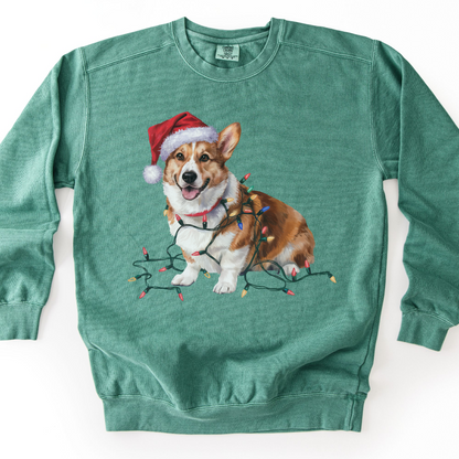 Corgi Christmas Lights Sweatshirt