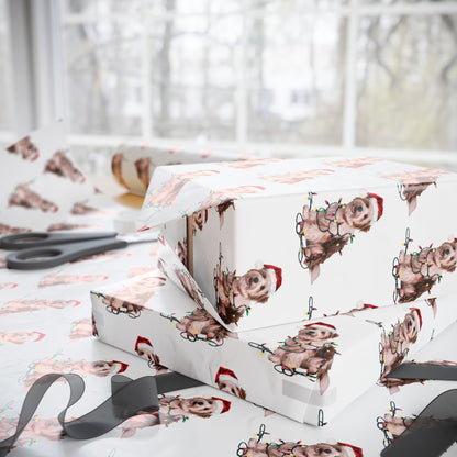 Coton de Tulear Christmas Lights Wrapping Paper