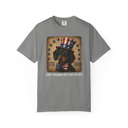 Black & Tan Dachshund 250 Years of Loyalty Shirt