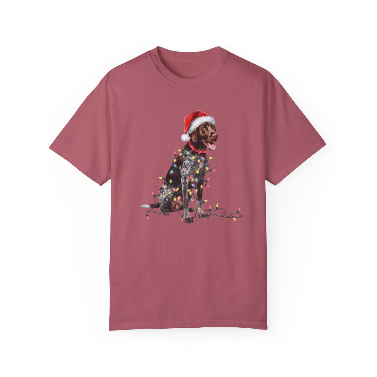 Christmas German Shorthaired Pointer Shirt, Christmas Lights Dog Tee, Christmas Dog Tee, Pointer Mom Tshirt, Gift for Dog Lover