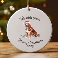 Load image into Gallery viewer, Christmas Nova Scotia Duck Tolling Retriever Ornament, Christmas Lights Dog Keepsake
