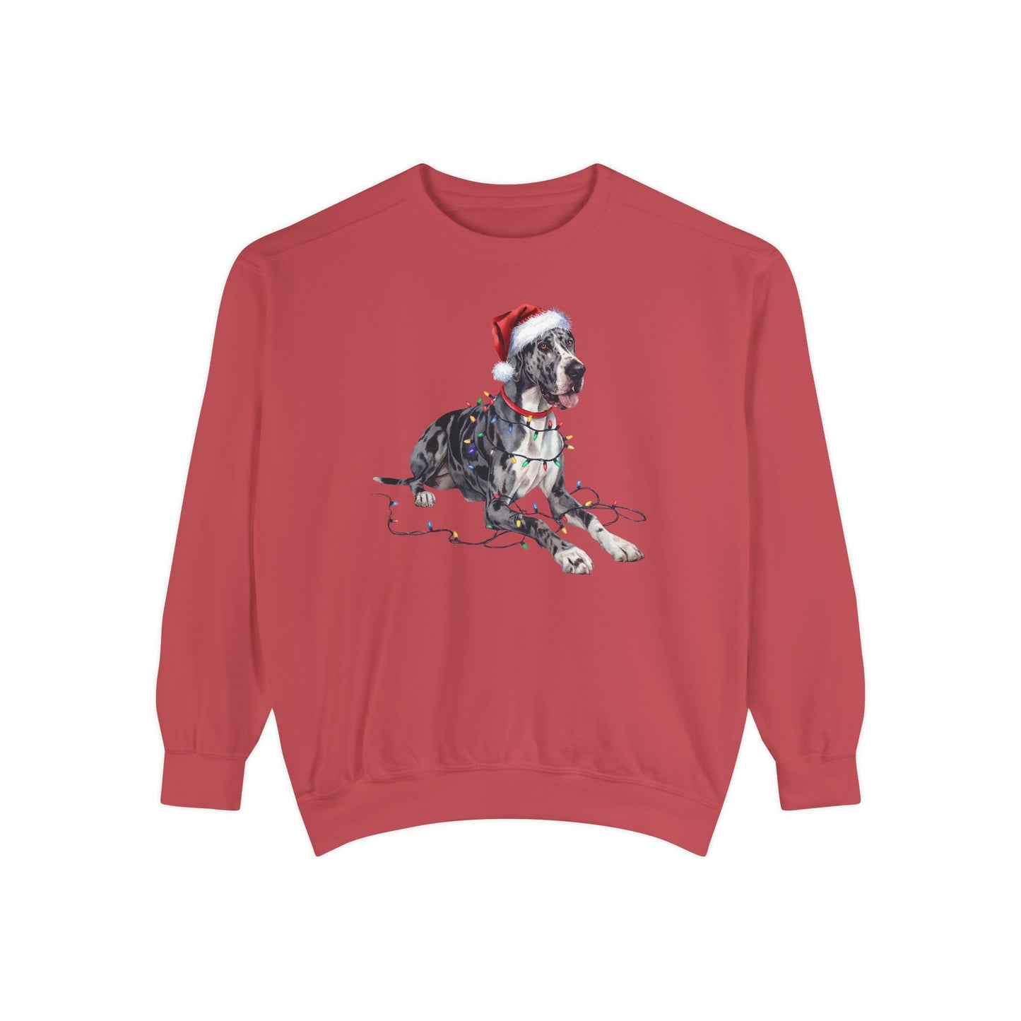 Christmas Great Dane Sweatshirt, Christmas Lights Dog Sweatshirt, Christmas Dog, Great Dane Mom Sweatshirt, Gift for Dog Lover, Great Dane