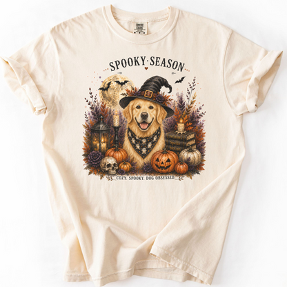 Golden Retriever Spooky Season Dog Mom Halloween Shirt
