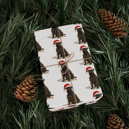 Kerry Blue Terrier Christmas Lights Wrapping Paper
