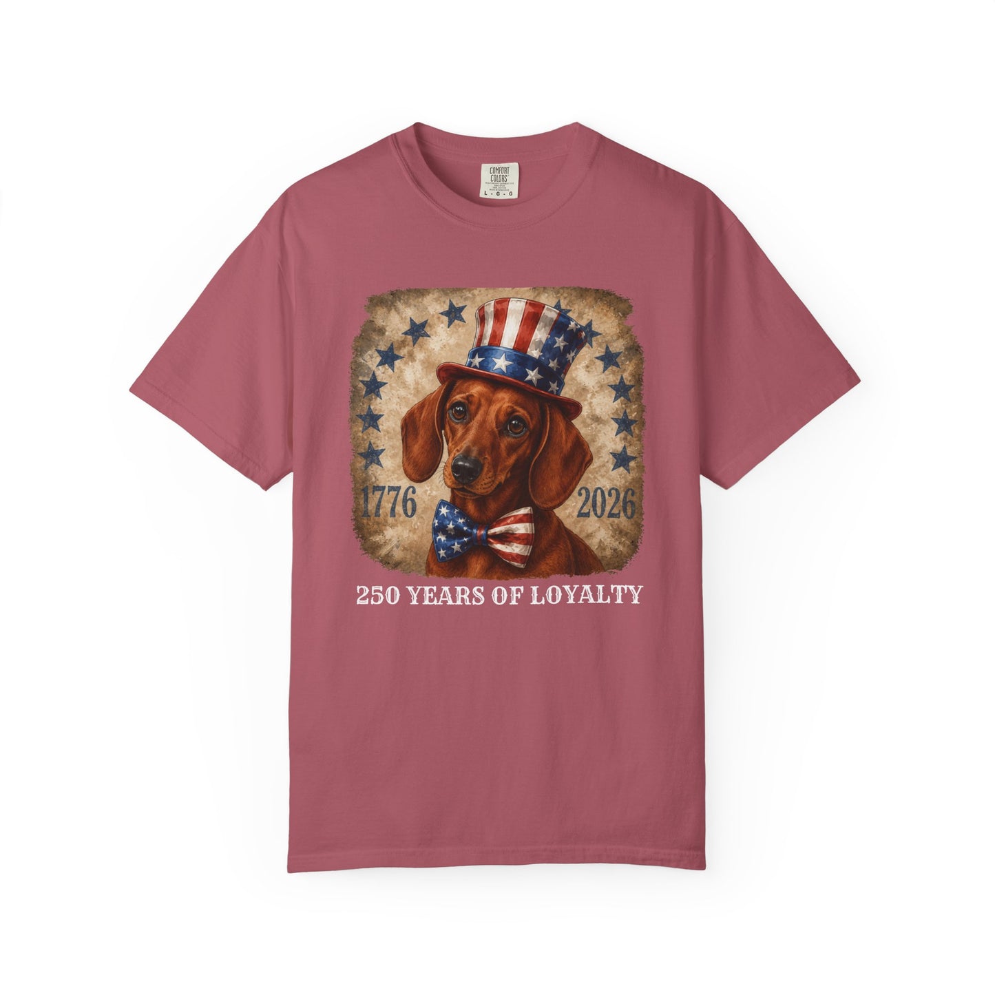 Red Dachshund 250 Years of Loyalty Shirt