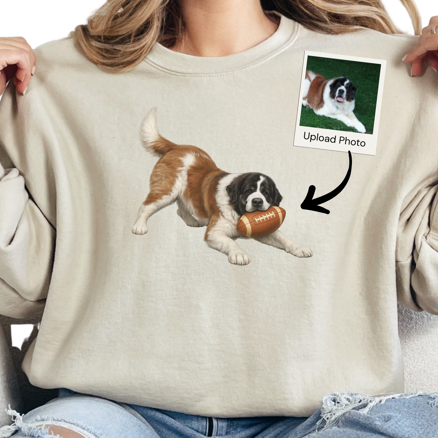 Custom Football Dog Sweatshirt