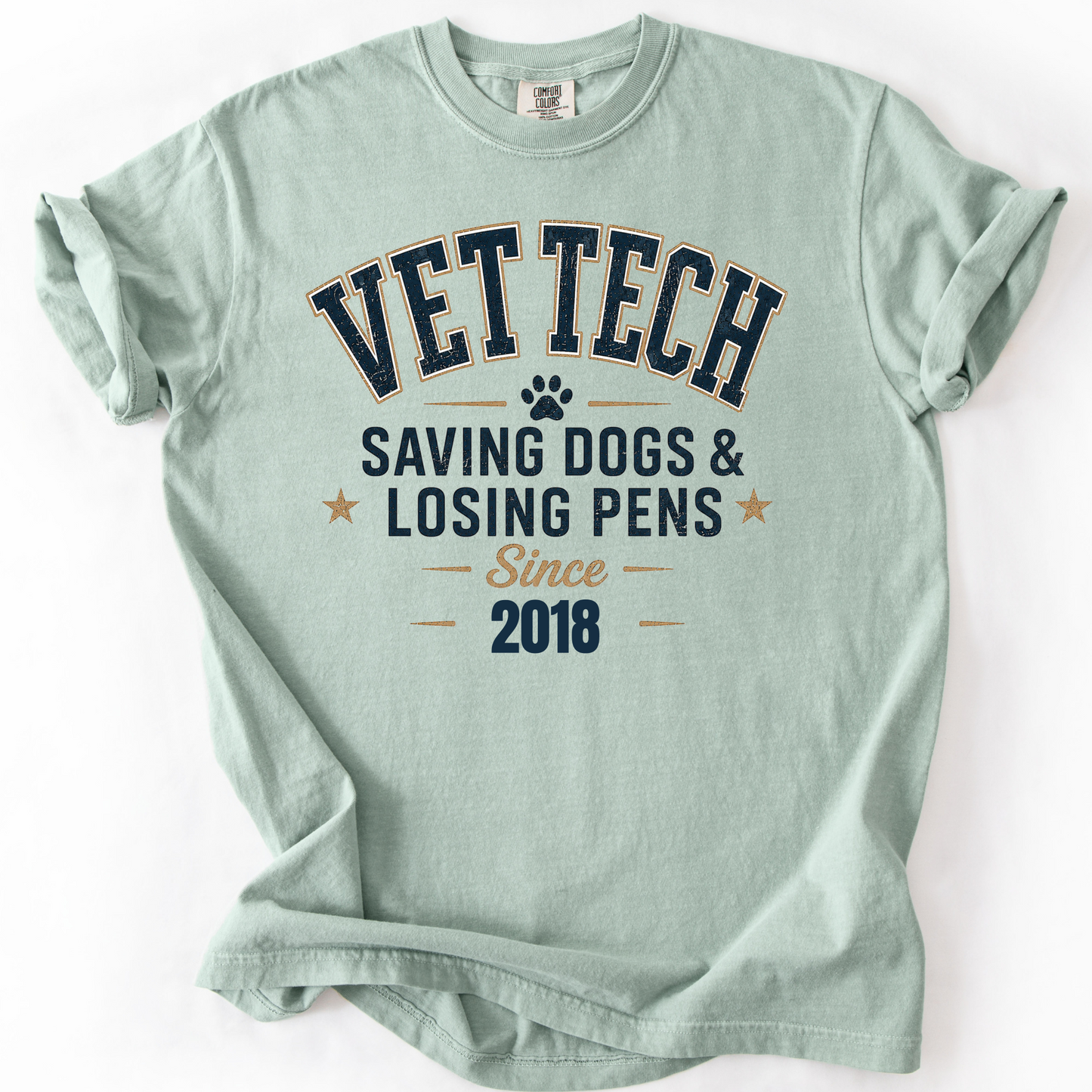 Funny Vet Tech Shirt Veterinary Technician Gift Vet Tech Tee Saving Dogs Losing Pens