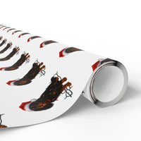 Load image into Gallery viewer, Black and Tan Cavalier King Charles Spaniel Christmas Wrapping Paper, Dog Lover Gift Wrap, Holiday Pet Gift Wrap for Cavalier Owners
