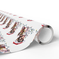 Load image into Gallery viewer, Shih Tzu Christmas Lights Wrapping Paper
