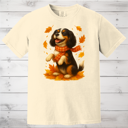 Cavalier King Charles Autumn Shirt, Cozy Spaniel Sweatshirt, Fall Dog Lover Top Gift, Cute Dog Pullover, Autumn Apparel