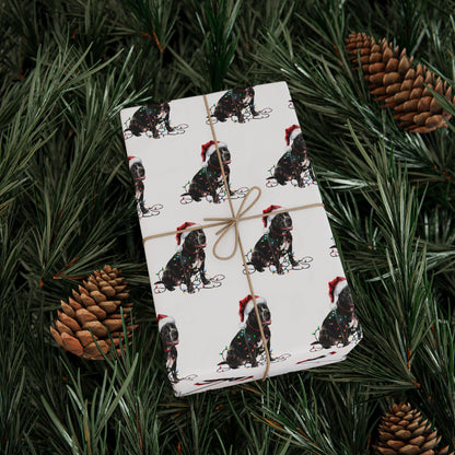 Cane Corso Christmas Lights Wrapping Paper