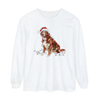 Load image into Gallery viewer, Christmas Nova Scotia Duck Tolling Retriever Long Sleeved Shirt, Christmas Lights Dog Tee, Christmas Dog Tee, Retriever Mom Tshirt
