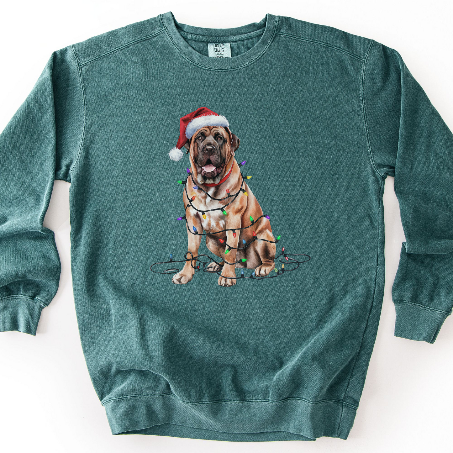 Mastiff Christmas Lights Sweatshirt