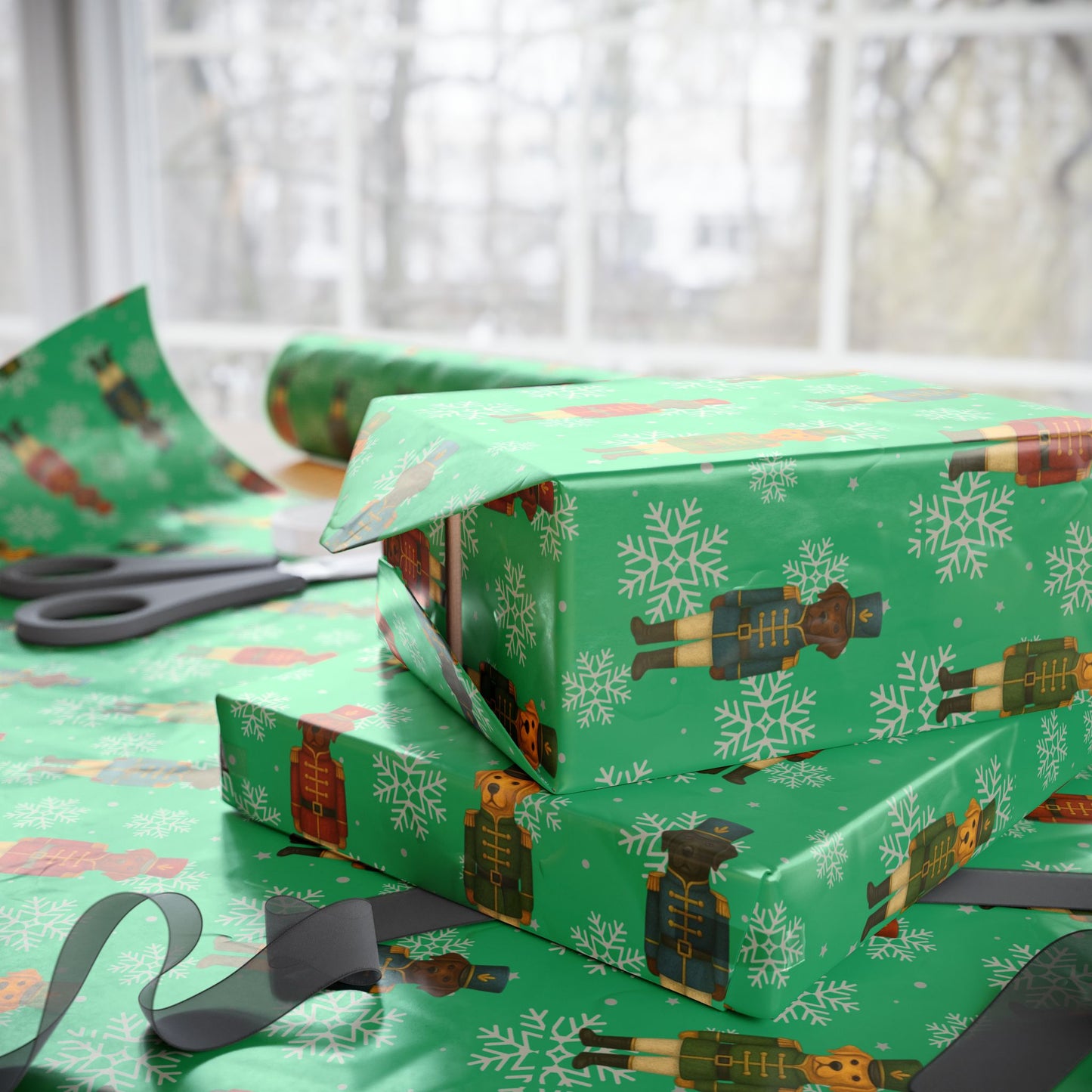 Labrador Nutcracker Wrapping Paper, Dog Christmas Gift Wrap