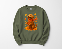 Load image into Gallery viewer, Portuguese Water Dog Autumn Shirt, Cozy Fall Dog Sweatshirt, Cute Brown Dog Lover Gift, Seasonal Apparel Pullover
