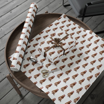 Cocker Spaniel Christmas Lights Wrapping Paper