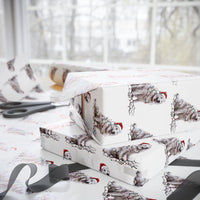 Load image into Gallery viewer, Great Pyrenees Christmas Lights Wrapping Paper