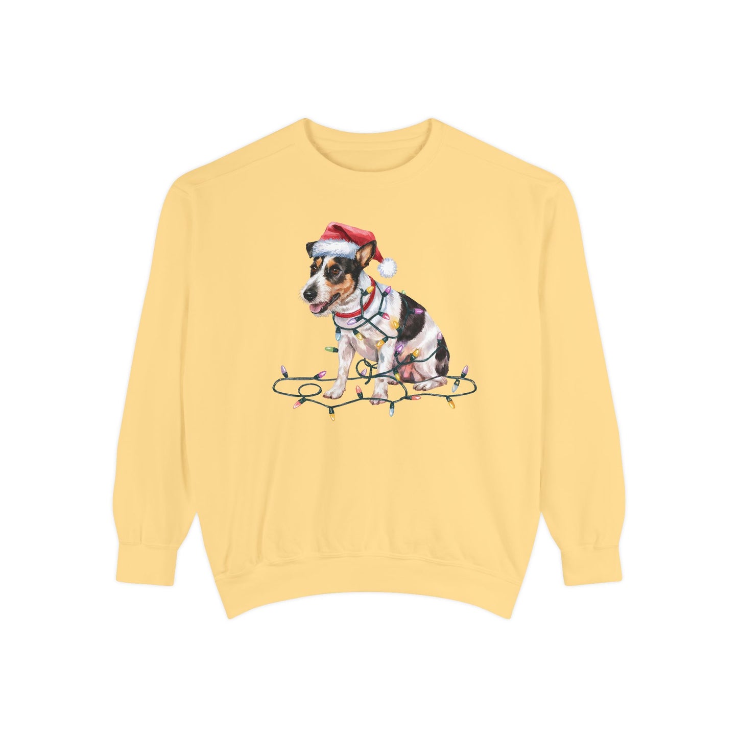 Christmas Rat Terrier Sweatshirt, Christmas Lights Dog Sweatshirt, Christmas Dog Sweatshirt, Rat Terrier Mom Sweatshirt, Gift for Dog Lover