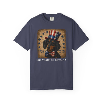 Black & Tan Dachshund 250 Years of Loyalty Shirt