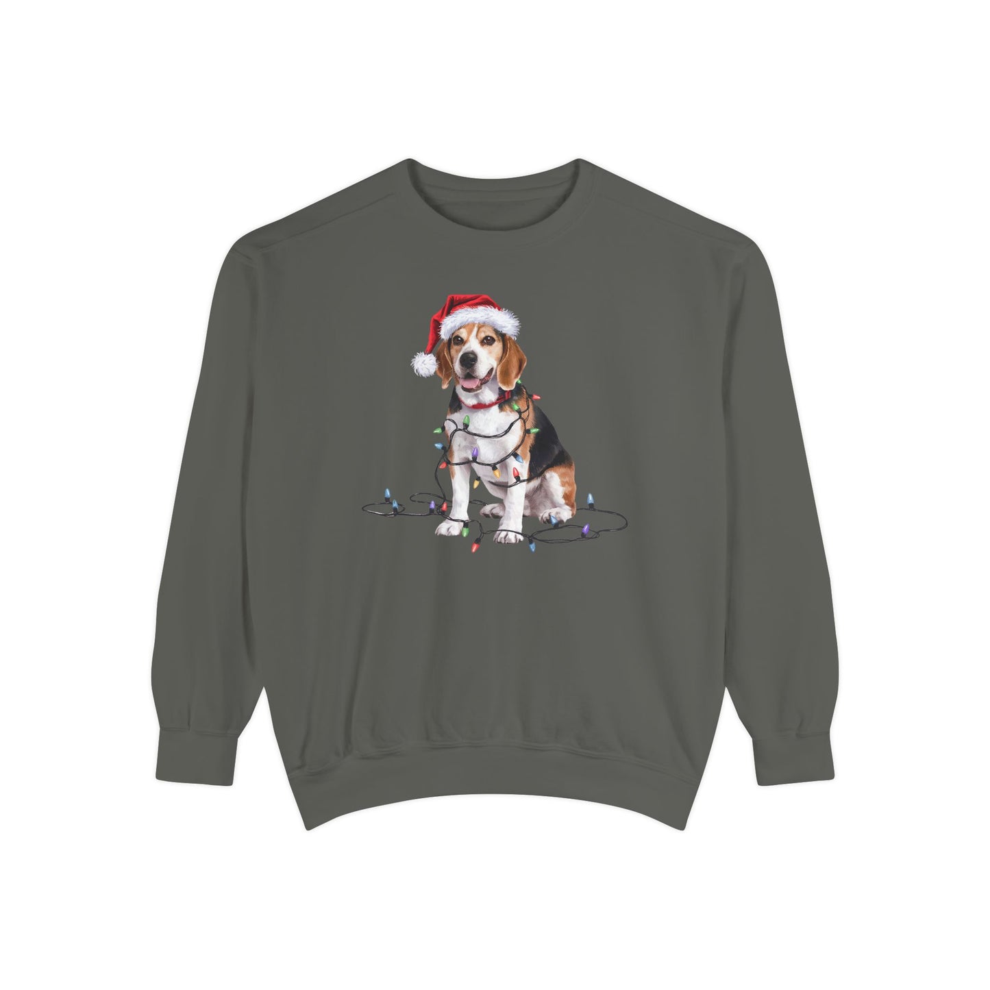 Christmas Beagle Sweatshirt, Christmas Lights Dog Sweatshirt, Christmas Dog, Beagle Mom Sweatshirt, Gift for Dog Lover, Beagle