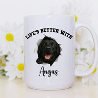 Load image into Gallery viewer, Personalized Life’s Better With My Dog Mug
