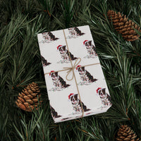 Load image into Gallery viewer, Border Collie Christmas Lights Wrapping Paper
