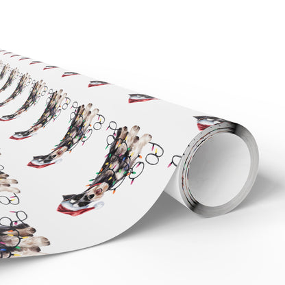 Schnauzer Christmas Lights Wrapping Paper