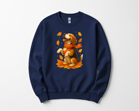 Load image into Gallery viewer, Beagle Autumn Shirt, Cozy Dog Sweatshirt, Fall Beagle Lover Gift, Cute Dog Apparel, Autumn Leaves T-shirt, Pet Lover Clothing

