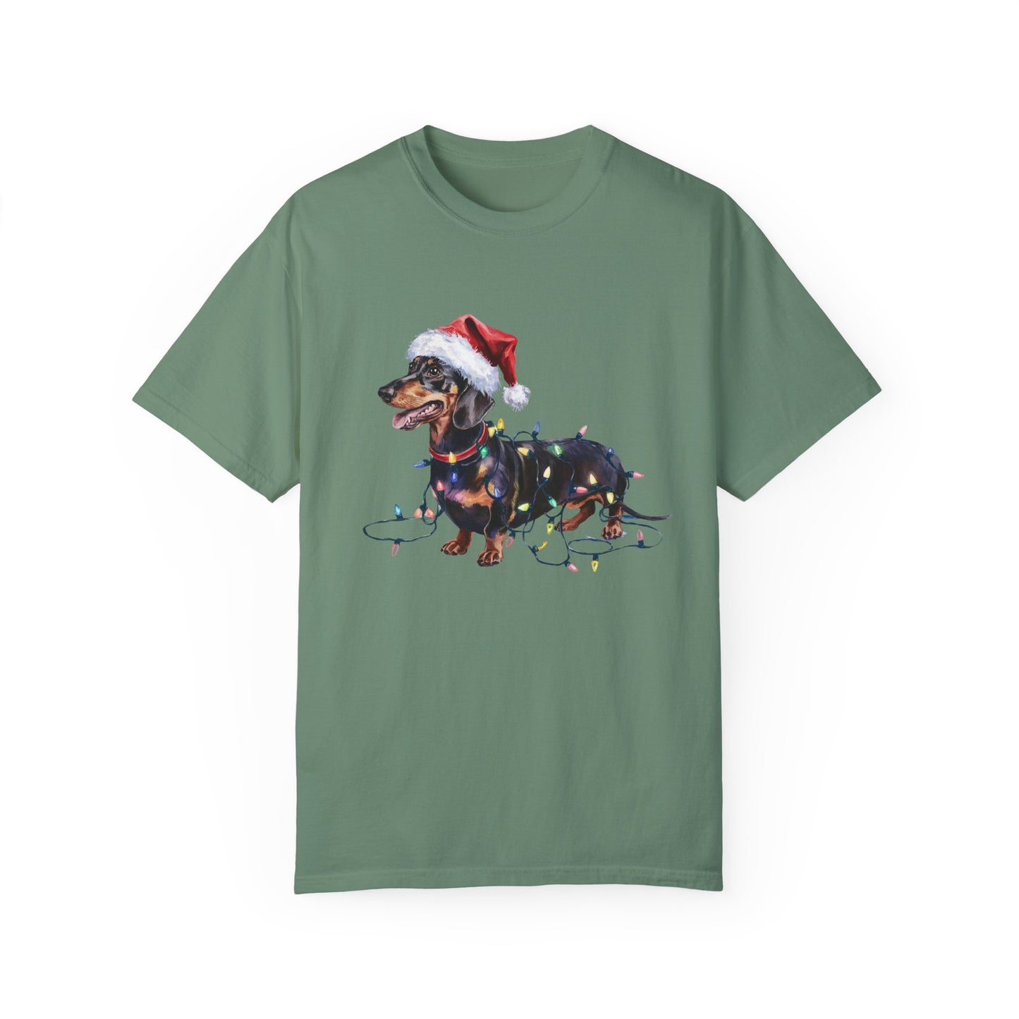 Christmas Dachshund Shirt, Christmas Lights Dog Tee, Christmas Dog Tee, Dachshund Mom Tshirt, Gift for Dog Lover, Dachshund