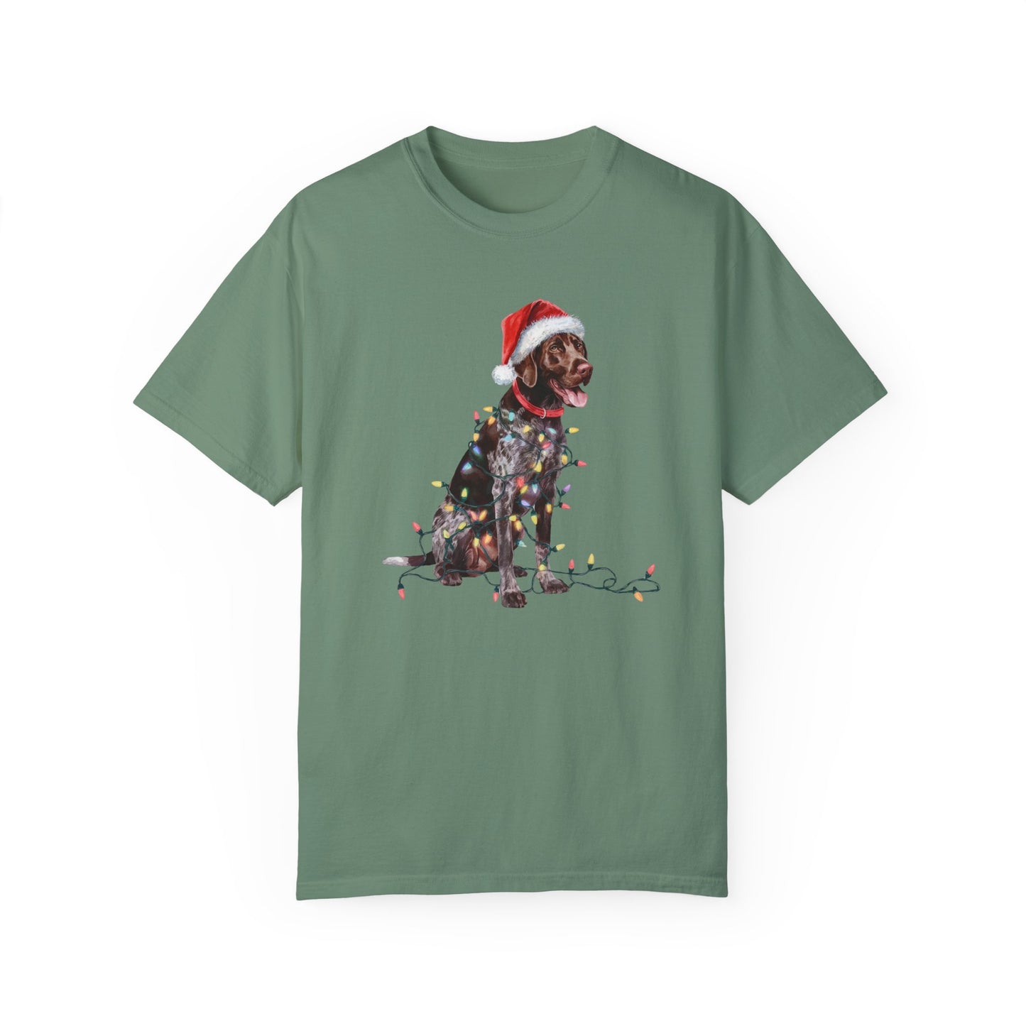 Christmas German Shorthaired Pointer Shirt, Christmas Lights Dog Tee, Christmas Dog Tee, Pointer Mom Tshirt, Gift for Dog Lover