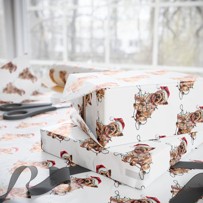 Cairn Terrier Christmas Lights Wrapping Paper